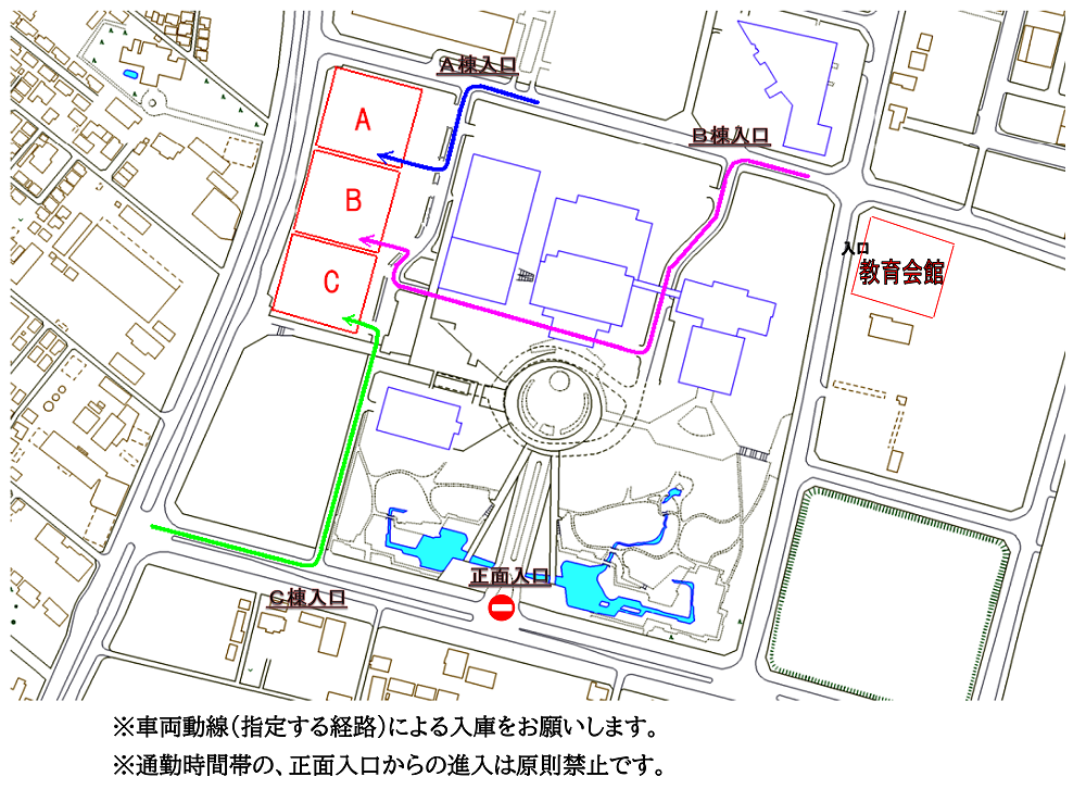 車両導線図